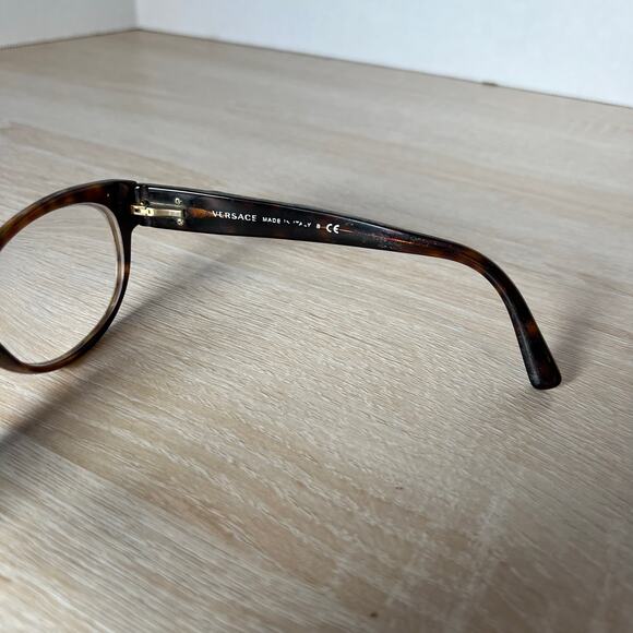 Versace Mod 3195 879 Eyeglasses Tortoise Shell READ Frames 54-17-140 Italy - Picture 6 of 12